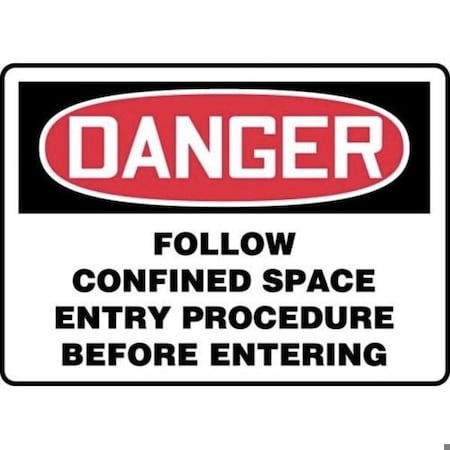 Accuform OSHA DANGER SAFETY SIGN FOLLOW MCSP044VP MCSP044VP